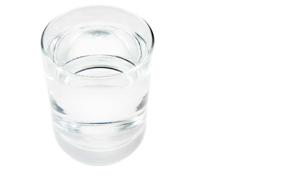 Glass of water