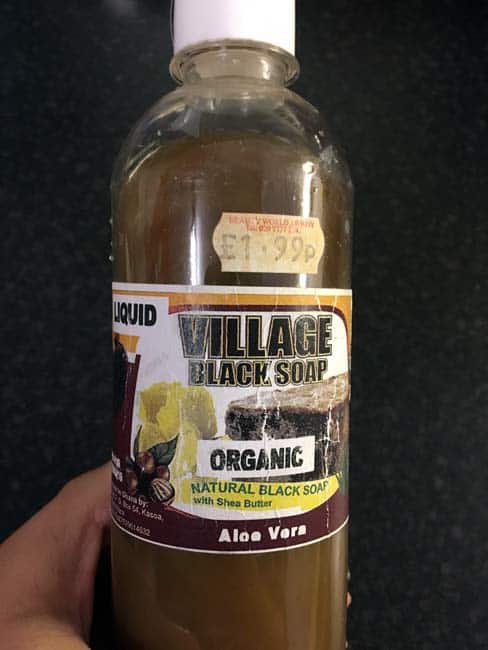 Village black soap organic black African soap with aloe vera