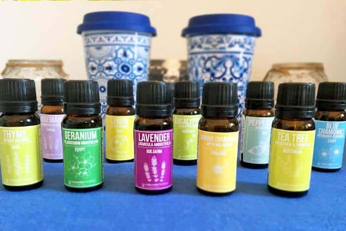 Assortment of essential oils