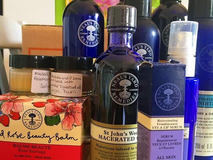 Different Neal's Yard Remedies products
