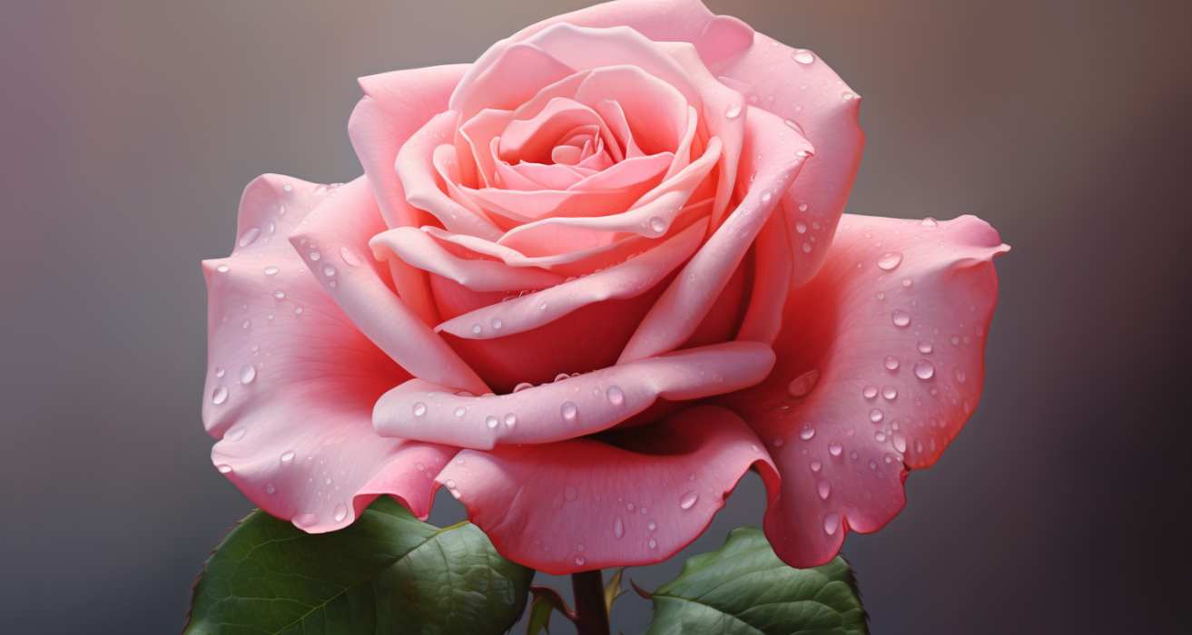 Close up of a pink rose