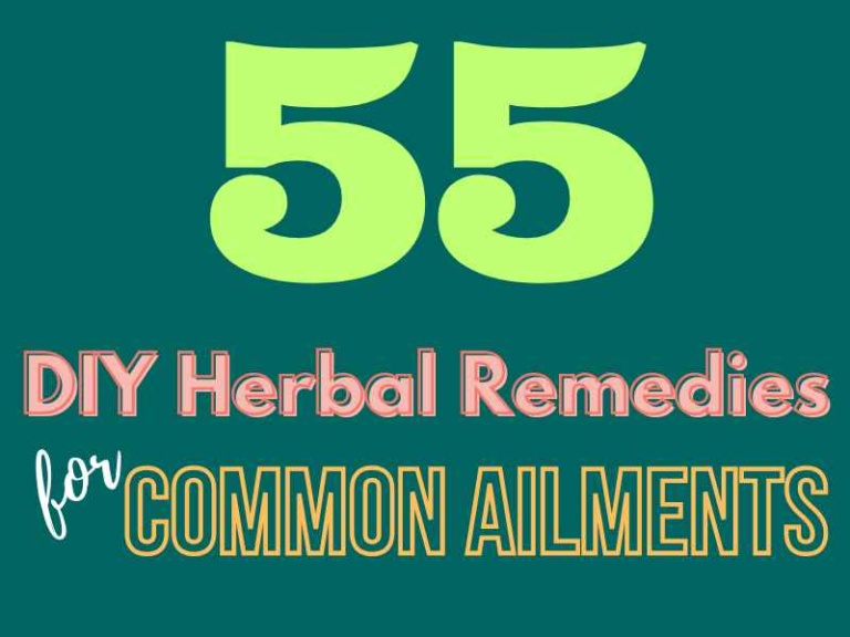 55 DIY Herbal Remedies for Common Ailments