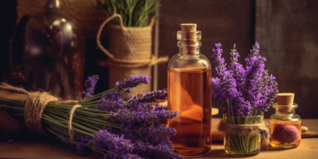 Lavender plant and essential oil