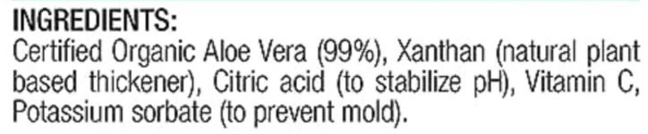 Example aloe vera gel label (4)