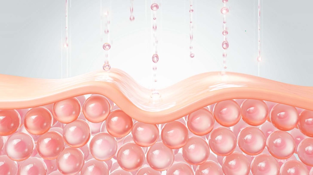 Illustration depicting collage in skin.