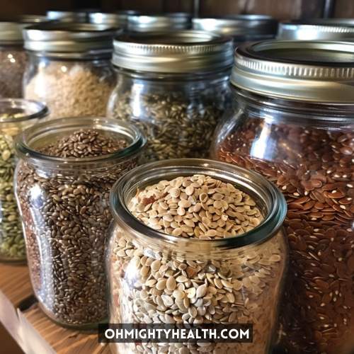 Seeds in the pantry.