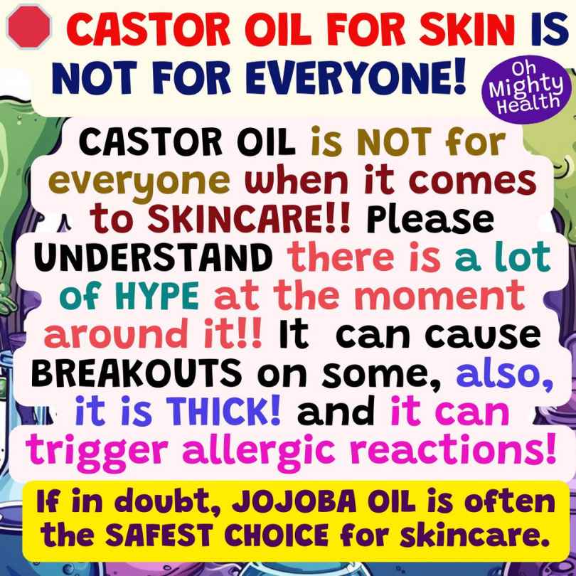 castor oil not for everyone