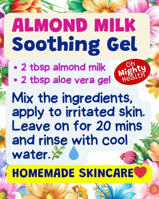 Almond milk soothing gel.