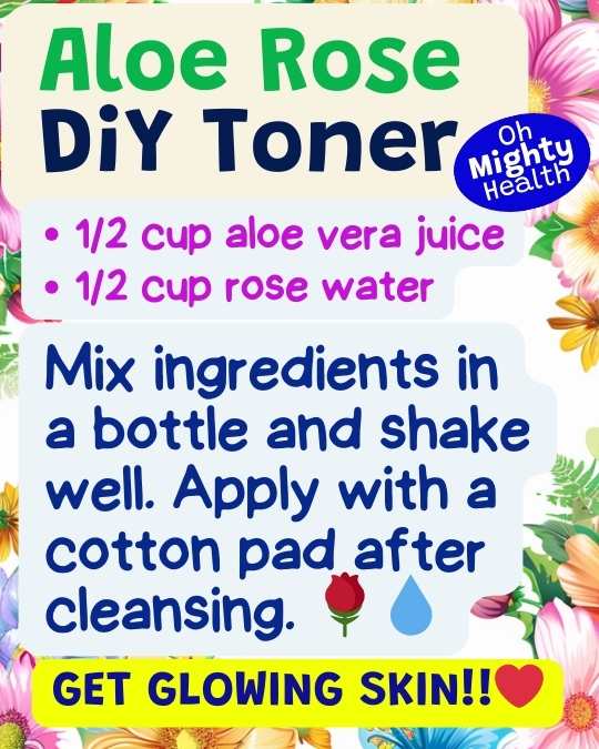 Aloe rose DIY toner.