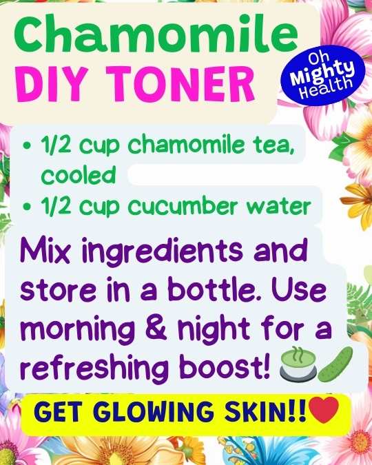 Chamomile DIY toner.