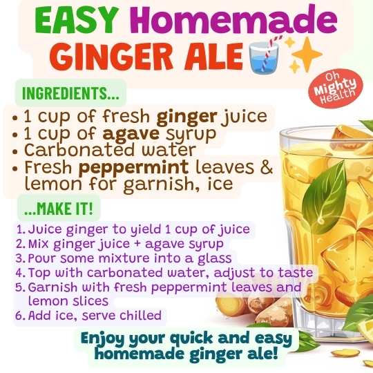 Homemade ginger ale recipe.