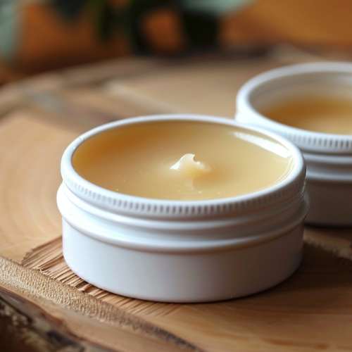 Homemade lip balm.