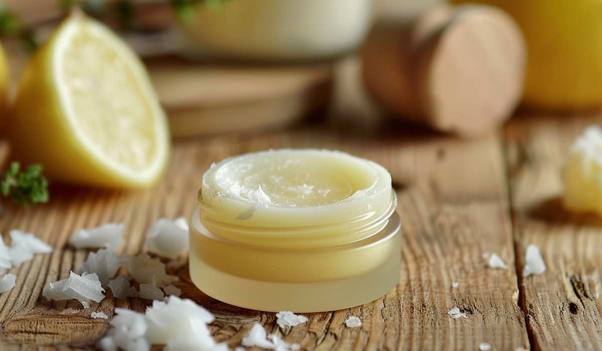 Homemade lip balm.