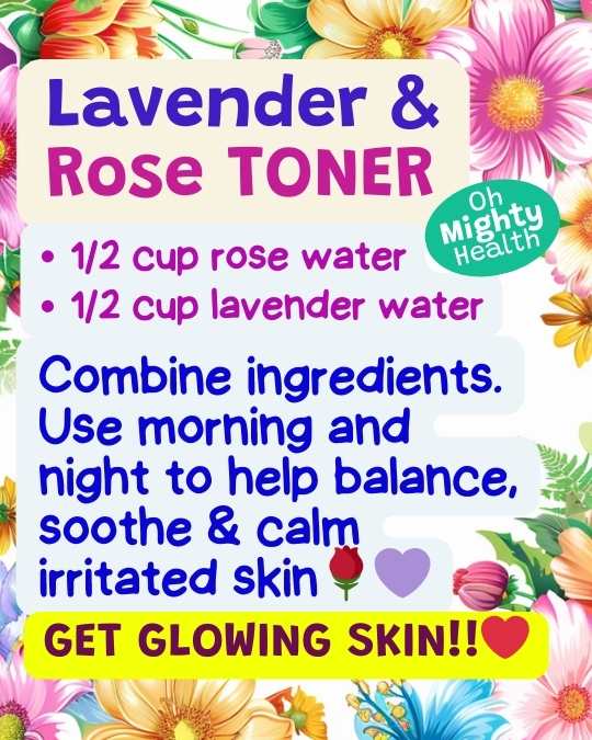 Lavender and rose DIY toner.