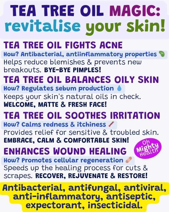 Some tea tree oil uses.