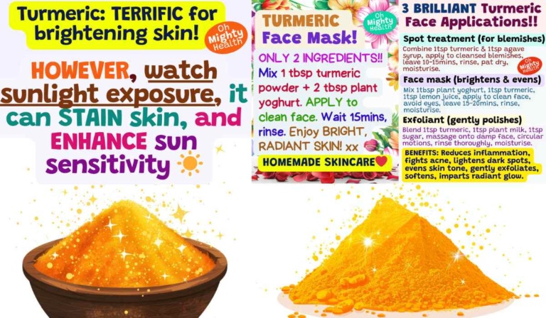 Glow Up with Turmeric! 3 Easy DIY Face Masks to Get you Started