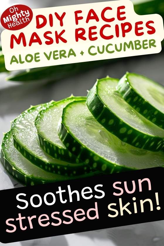 DIY face mask recipes aloe vera and cucumber.