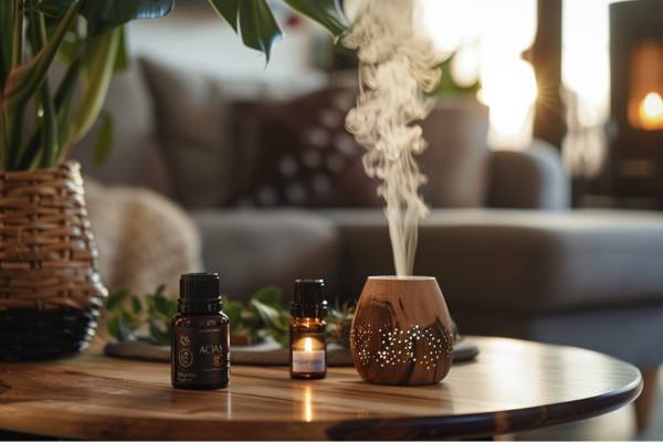 Essential oil in diffuser.