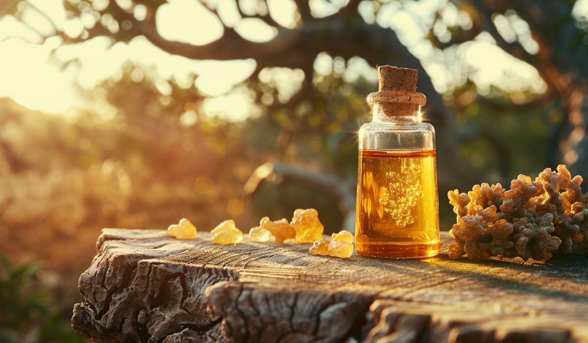 Frankincense essential oil for DIY skin care recipes.