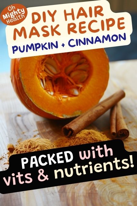 DIY hair mask 2 ingredients (pumpkin and cinnamon)