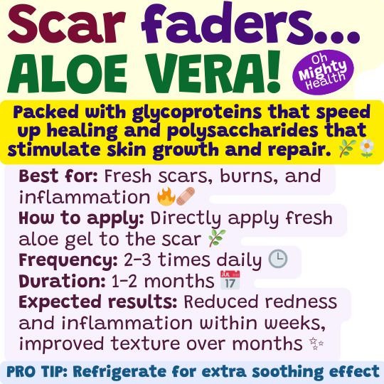 How to fade scars naturally with aloe vera.