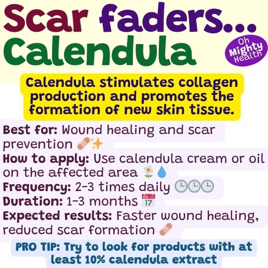 How to fade scars naturally with calendula.