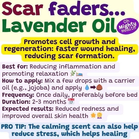 How to fade scars naturally with lavender essential oil.