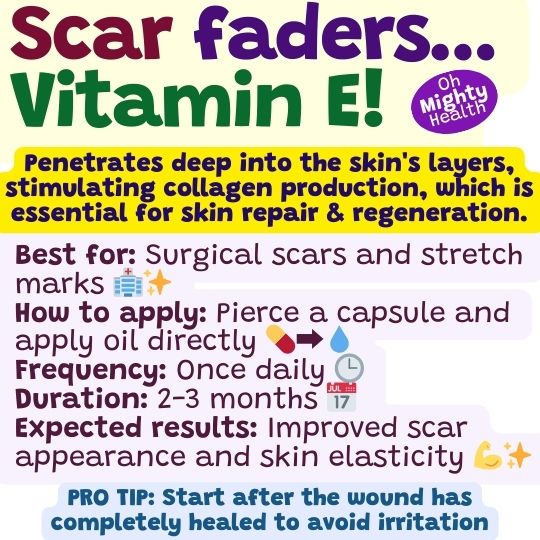 How to fade scars naturally with vitamin E oil.