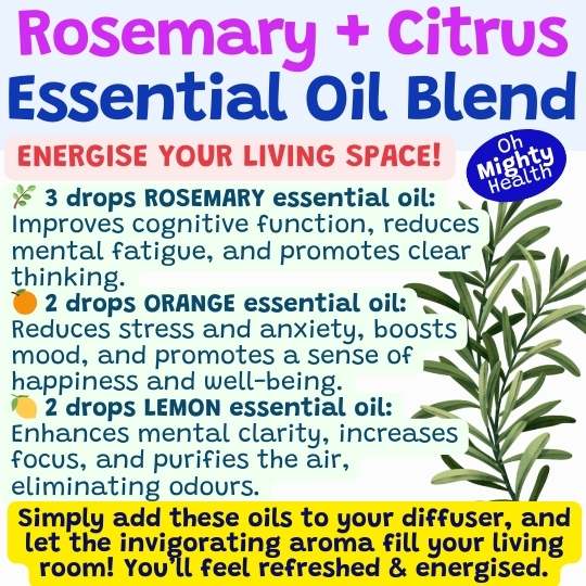 Rosemary and citrus essential oil blend.