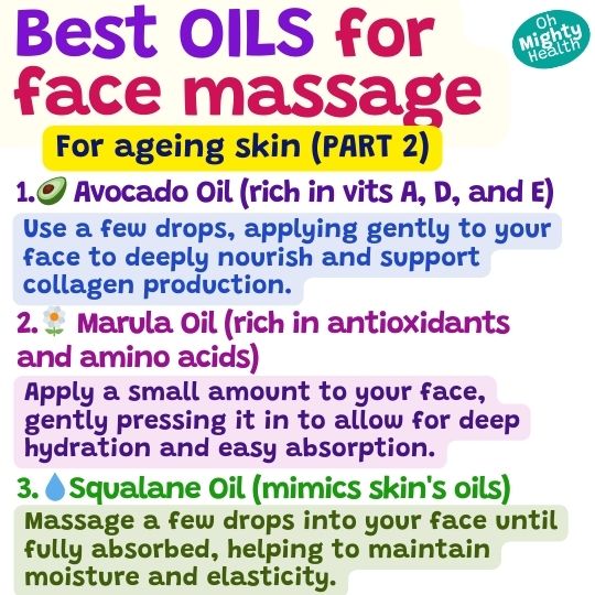 Best oils for face massage for ageing skin (part 2).