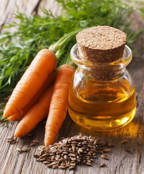 Carrot seed oil as a natural alternative to retinol.