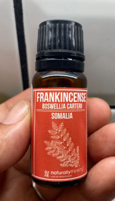 Frankincense essential oil.