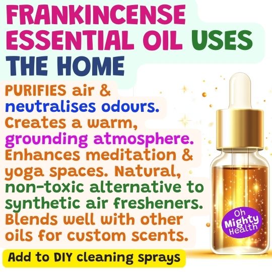 Frankincense essential oil uses for the home.