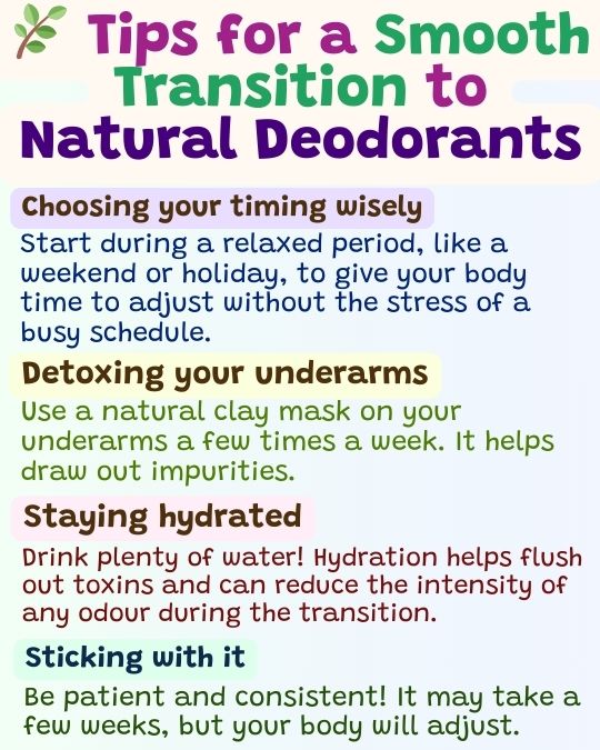 Switching to natural deodorant