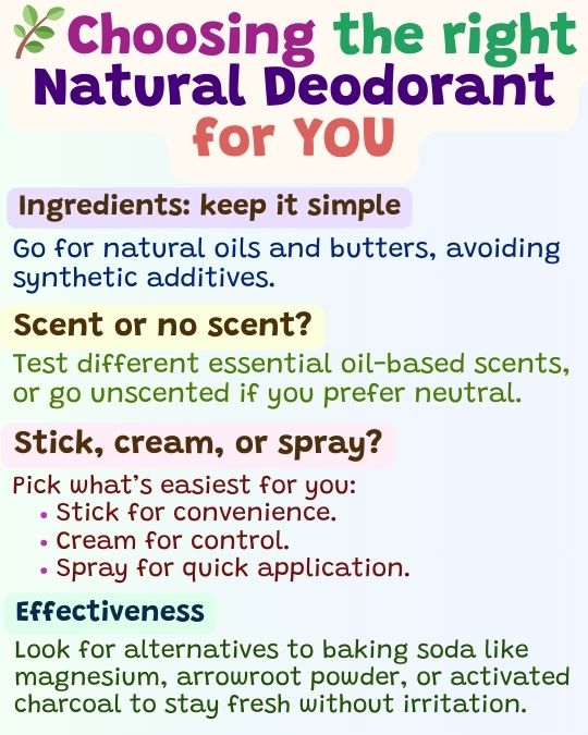 Switching to natural deodorant