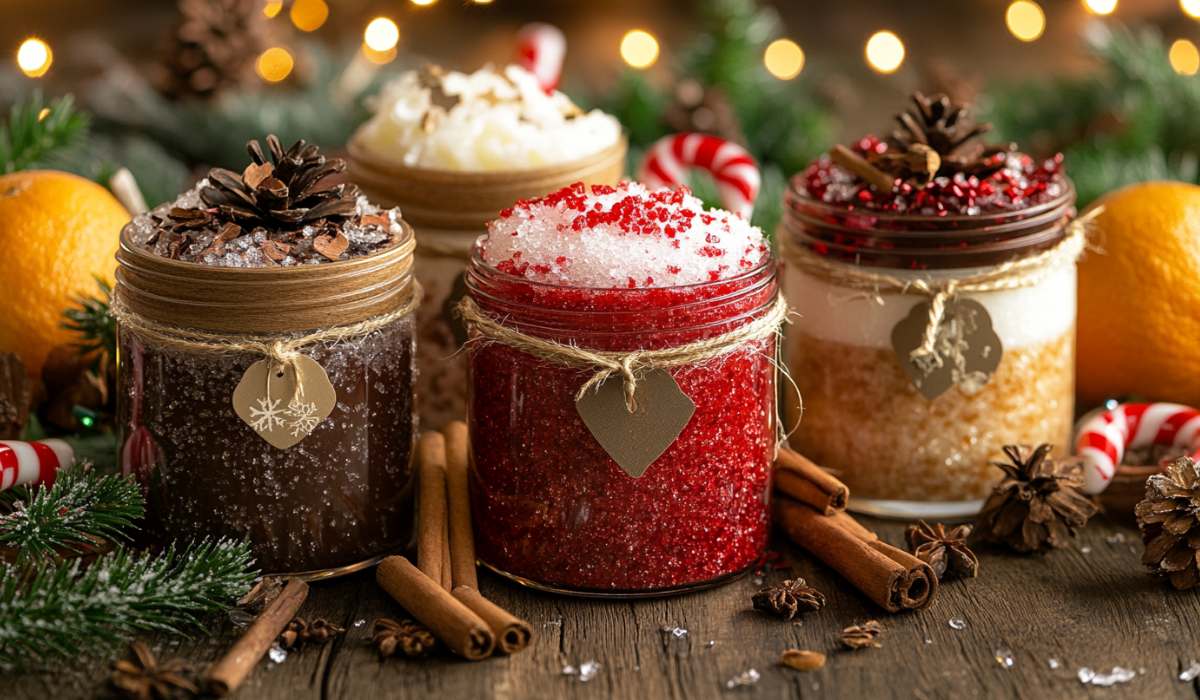 Christmas sugar scrub DIY