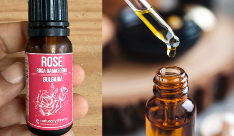 diy anti aging face serum with rose essential oil