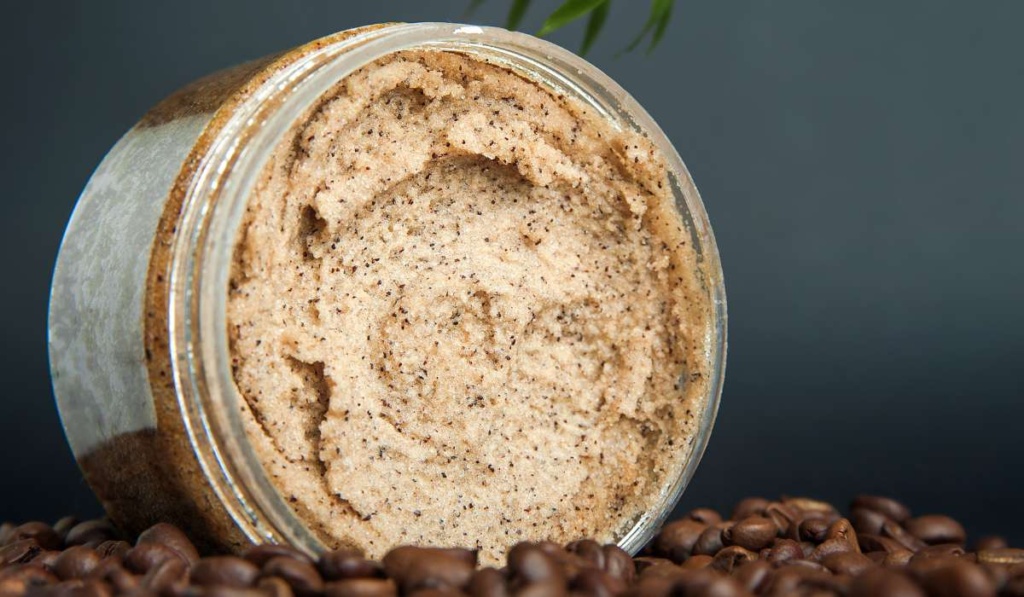 DIY coffee scrub